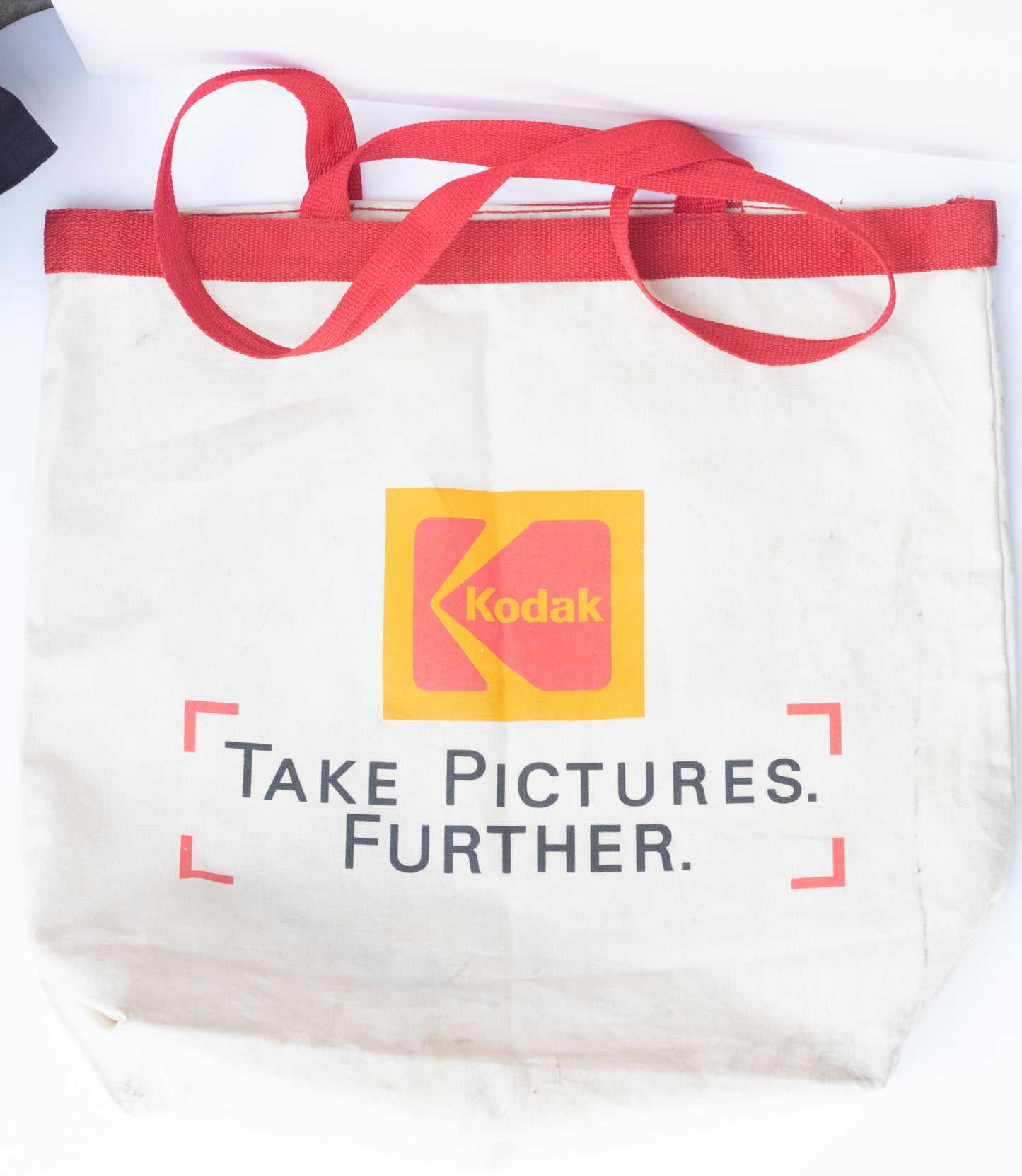 Vintage Double Sided Kodak Large Tote Bag | Printed Red, Yellow, Kodak bag