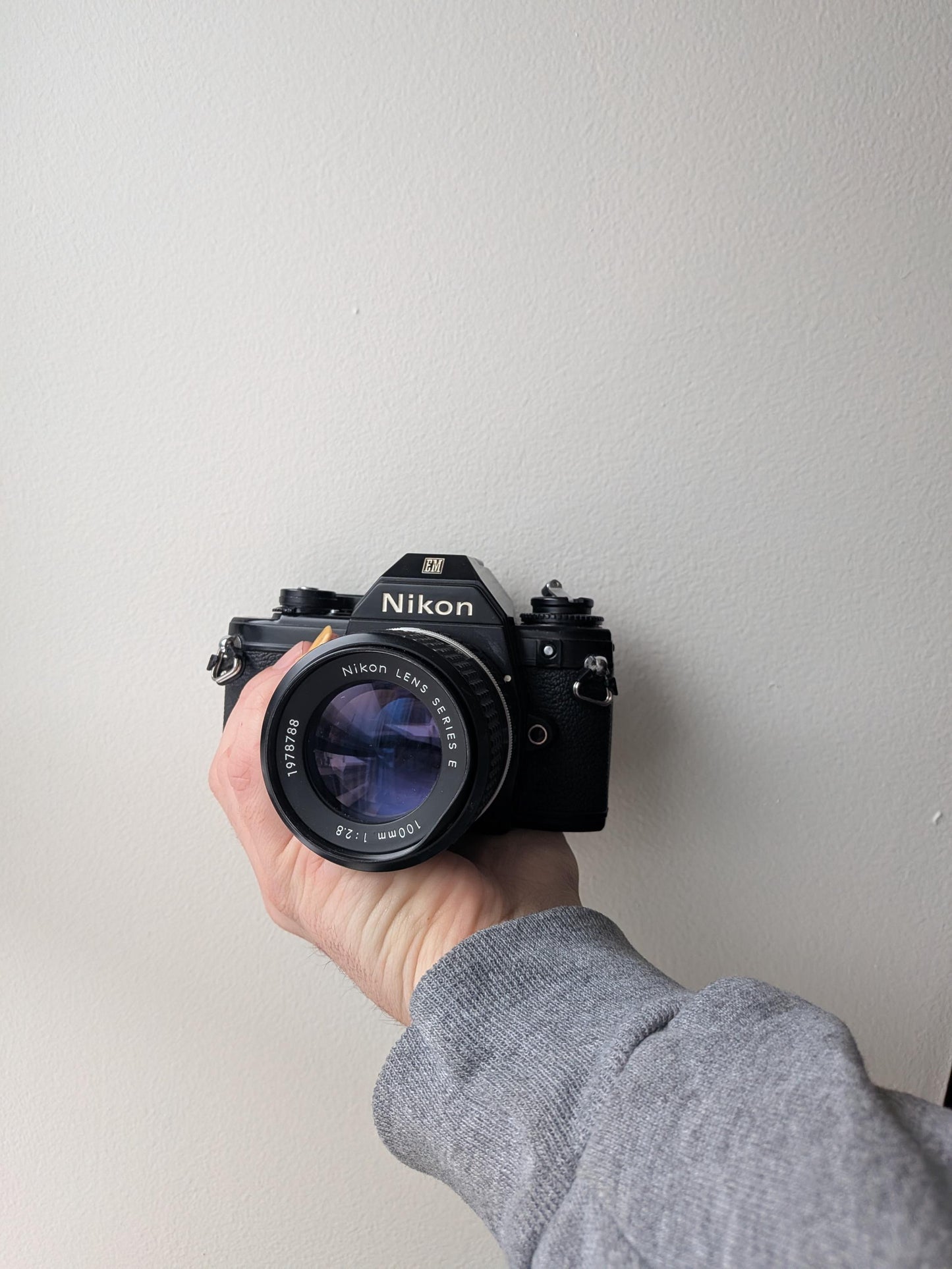 Nikon EM 35mm SLR Film Camera | Nikon Series E 100M Lens