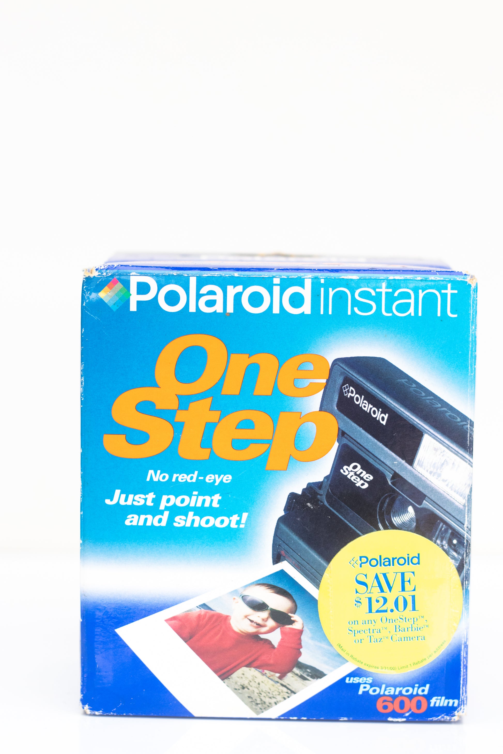 Vintage Original Polaroid Onestep 600 Instant Film Camera and One Pack New  Polaroid 600 Color Film Tested & Working 