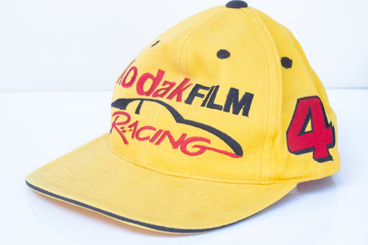 Vintage Nascar Kodak Film Racing Baseball Cap | Yellow Great Condition