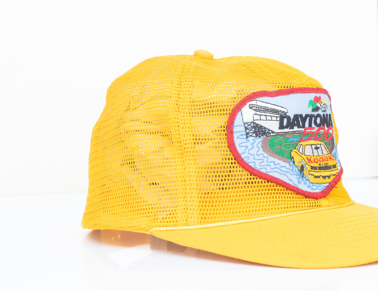 Daytona 500 Yellow Mesh Baseball Cap | Kodak Film Nascar Hat