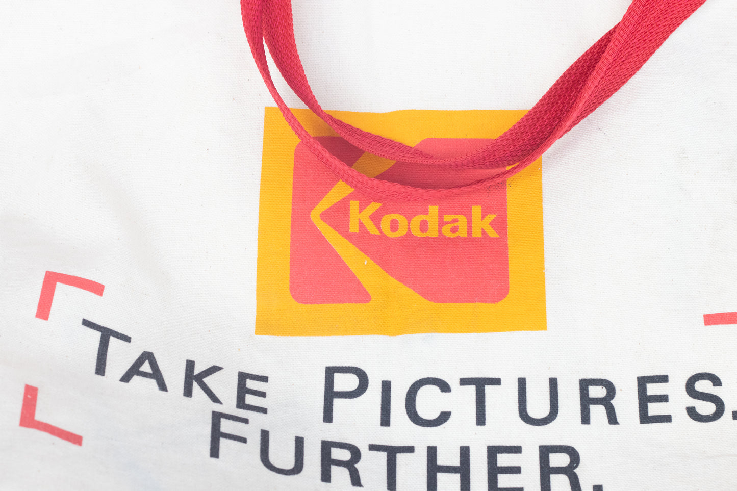 Vintage Double Sided Kodak Large Tote Bag | Printed Red, Yellow, Kodak bag