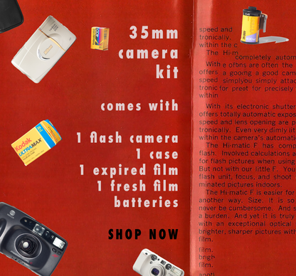 35MM Point & Shoot Camera Kit | Ready to Shoot