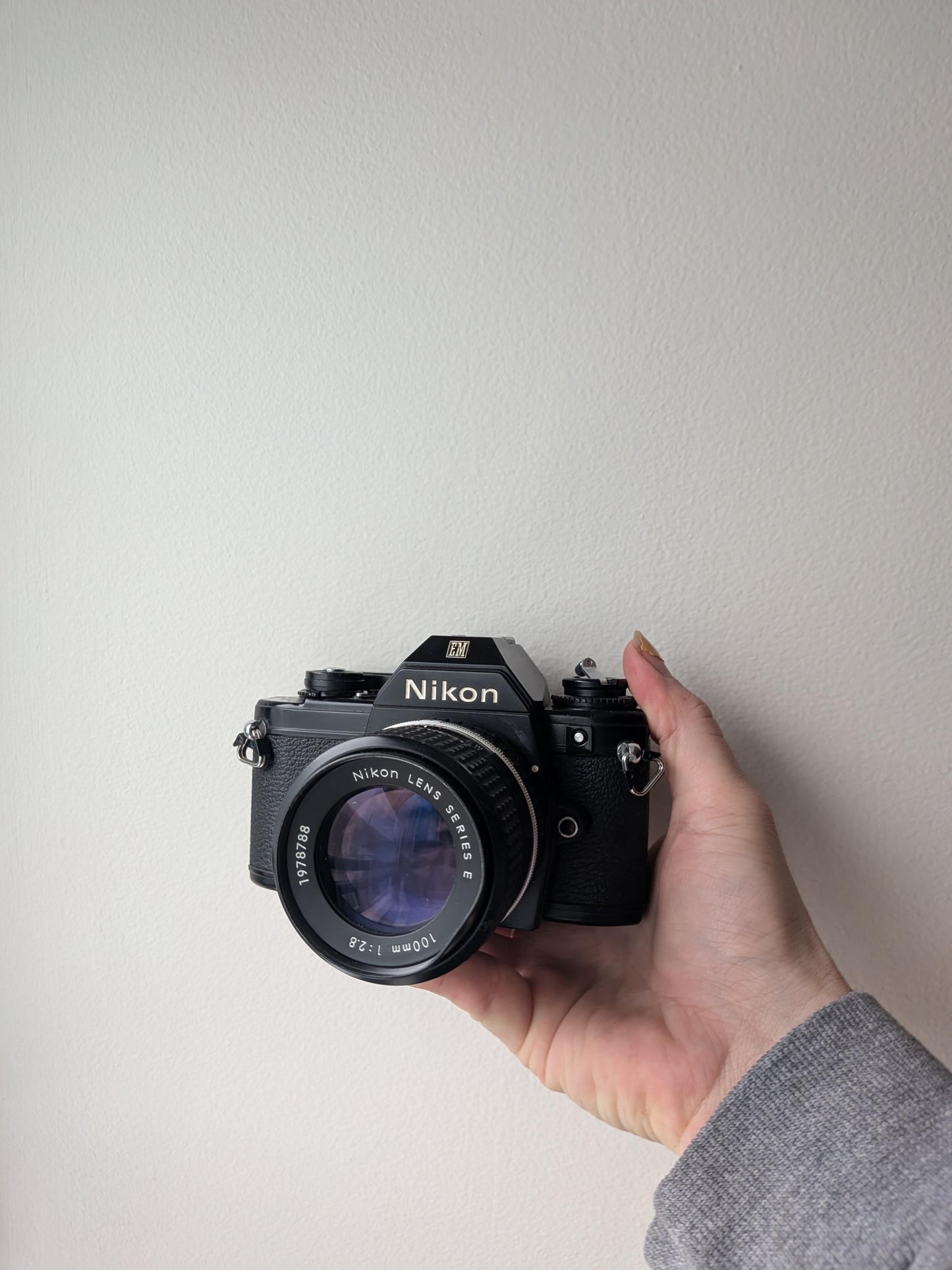 Nikon EM 35mm SLR Film Camera | Nikon Series E 100M Lens