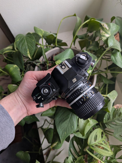Nikon EM 35mm SLR Film Camera | Nikon Series E 100M Lens