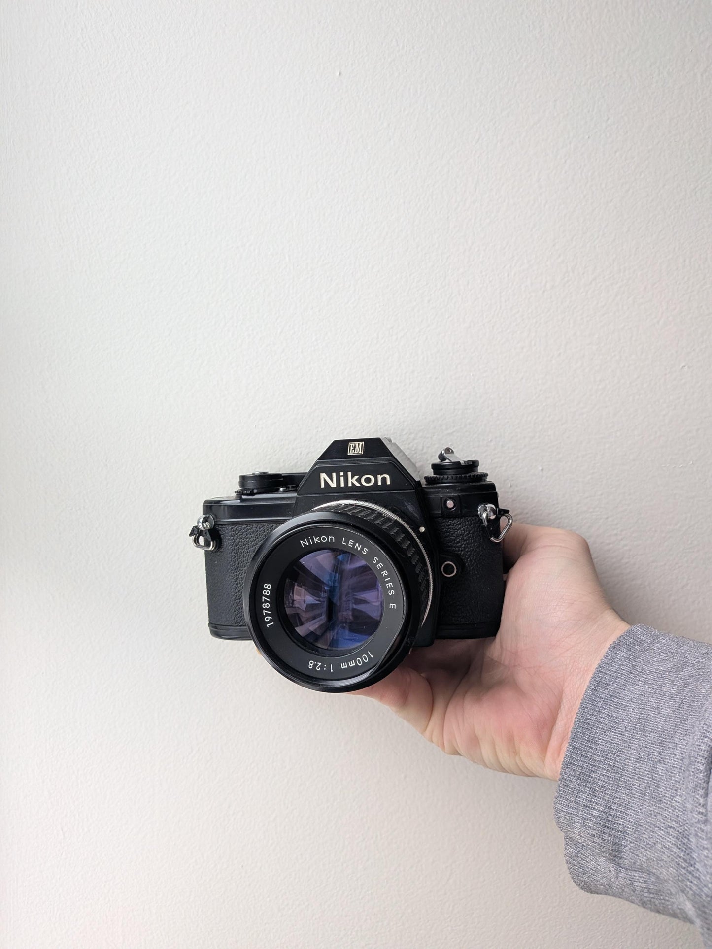 Nikon EM 35mm SLR Film Camera | Nikon Series E 100M Lens