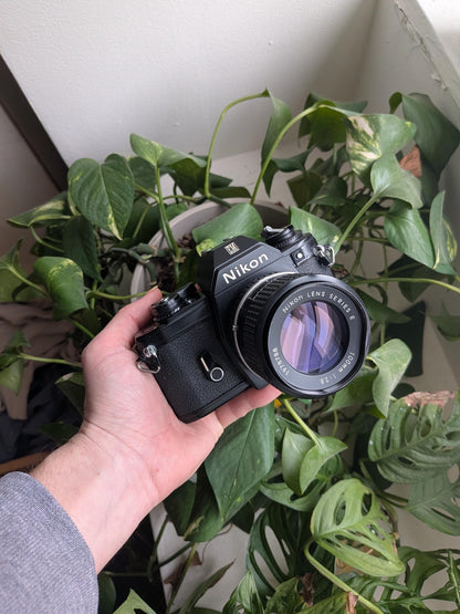 Nikon EM 35mm SLR Film Camera | Nikon Series E 100M Lens