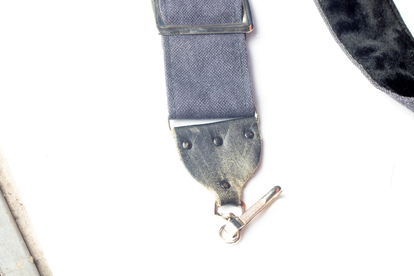 Vintage Camera Strap | Simple Black "Crushed Velvet" Wide strap